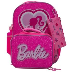 NEW Barbie Backpack & Lunchbox- 5 Piece Set